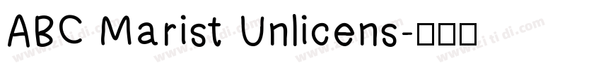 ABC Marist Unlicens字体转换